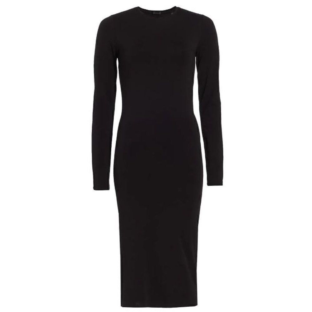 James Perse Brown Long Sleeve BodyCon Pencil Dress - Size 1 (XS/S)